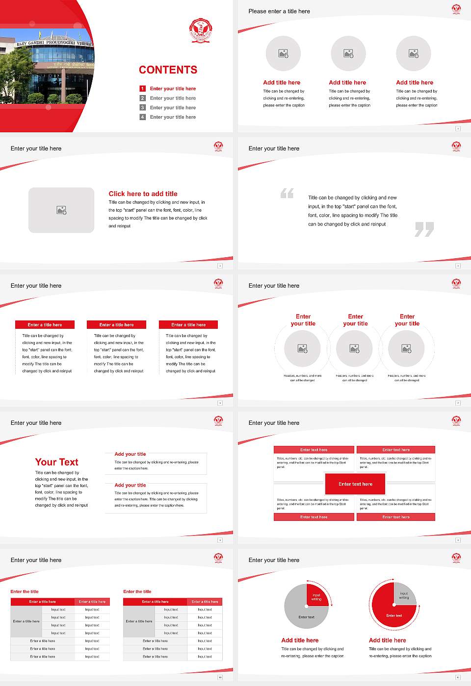 Rajiv Gandhi Proudyogiki Vishwavidyalaya Course/Courseware Creation PPT Template16:9 ratio PPT effect preview image2