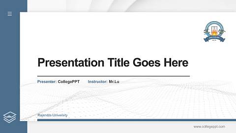 Rajendra University Thesis Proposal/Graduation Defense PPT Template
