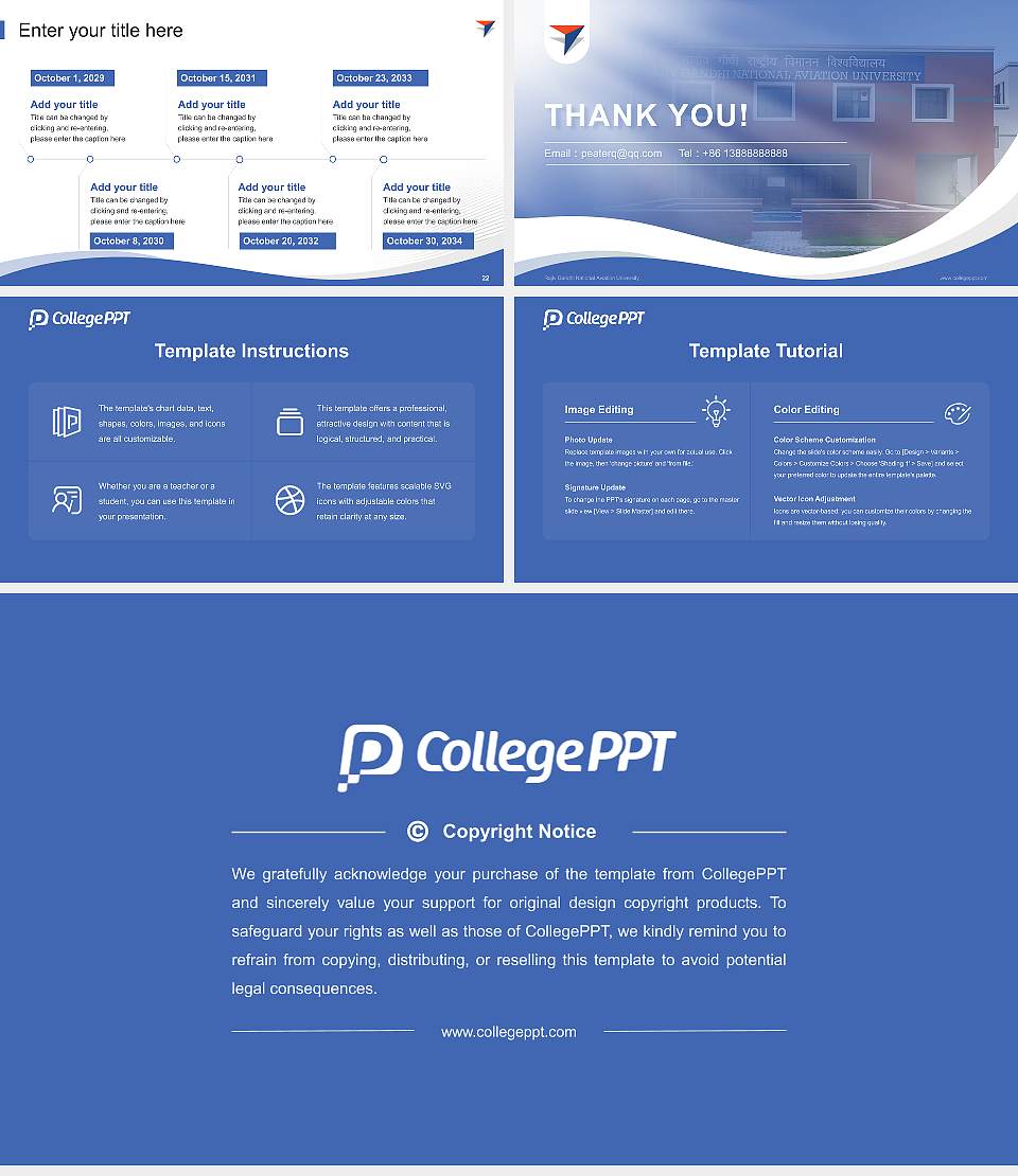Rajiv Gandhi National Aviation University Lecture Sharing and Networking Event PPT Template16:9 ratio PPT effect preview image4