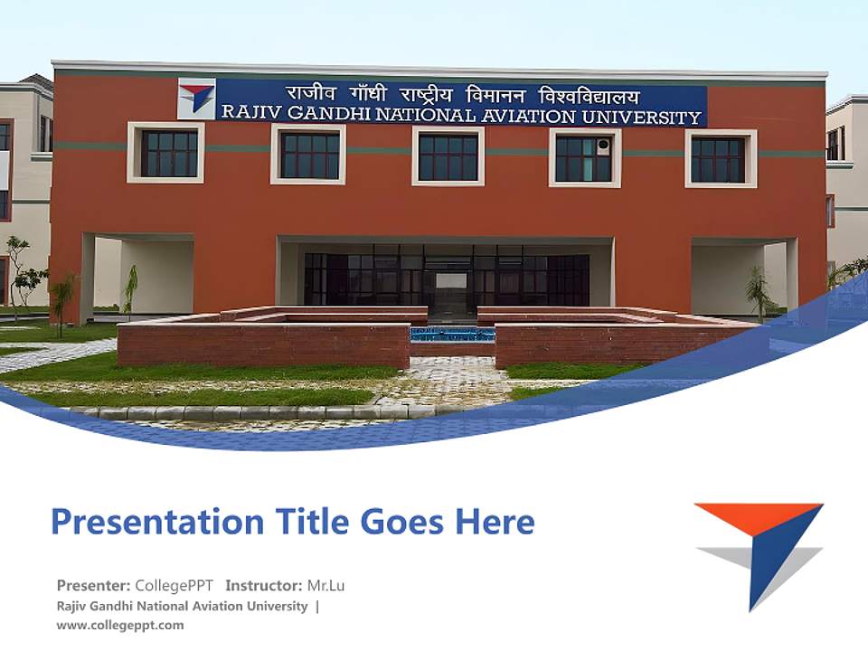 Rajiv Gandhi National Aviation University Course/Courseware Creation PPT Template4:3 ratio PPT effect preview image5