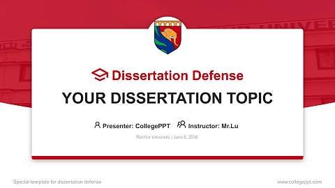 Raichur University Graduation Thesis Defense PPT Template