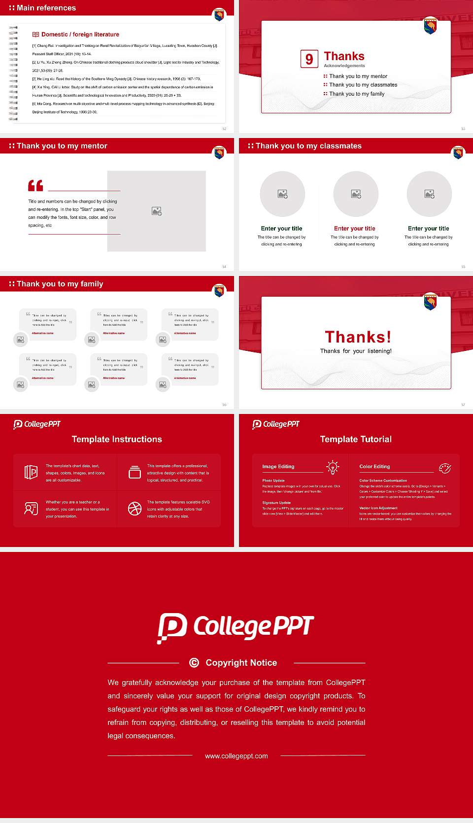 Raichur University Graduation Thesis Defense PPT Template16:9 ratio PPT effect preview image7
