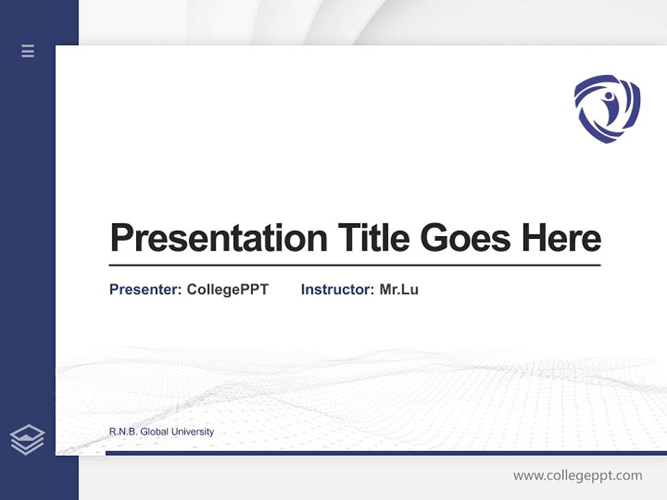 R.N.B. Global University Thesis Proposal/Graduation Defense PPT Template4:3 ratio PPT effect preview image5