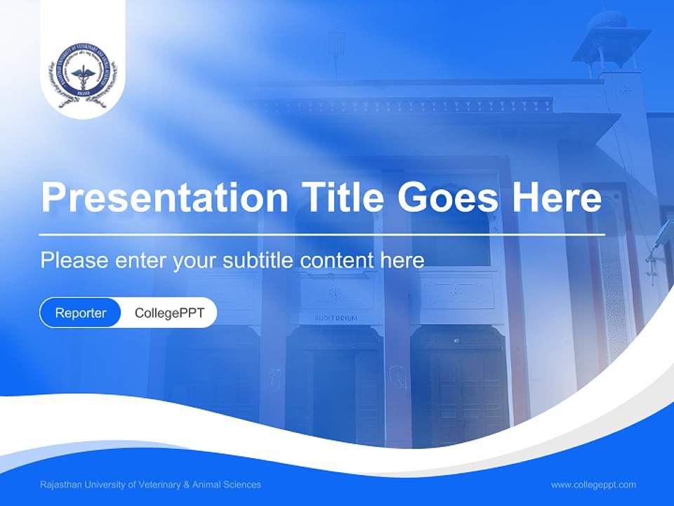 Rajasthan University of Veterinary & Animal Sciences Lecture Sharing and Networking Event PPT Template4:3 ratio PPT effect preview image4