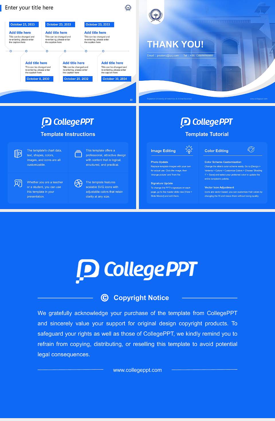 Rajasthan University of Veterinary & Animal Sciences Lecture Sharing and Networking Event PPT Template4:3 ratio PPT effect preview image4