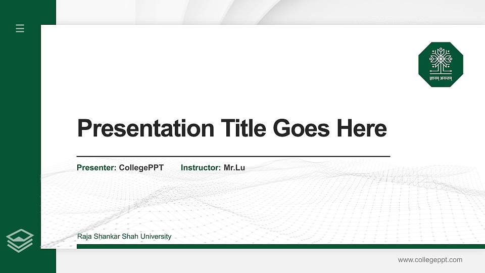 Raja Shankar Shah University Thesis Proposal/Graduation Defense PPT Template16:9 ratio PPT effect preview image
