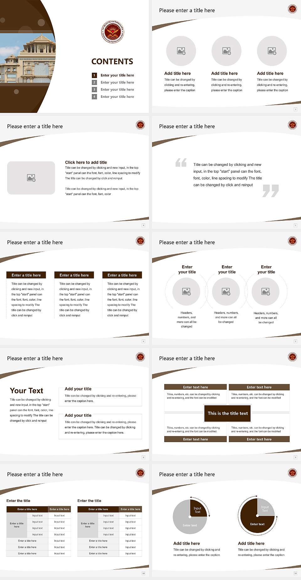 Raja Mahendra Pratap Singh State University Course/Courseware Creation PPT Template4:3 ratio PPT effect preview image2