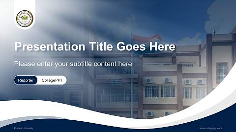 Purnea University Lecture Sharing and Networking Event PPT Template