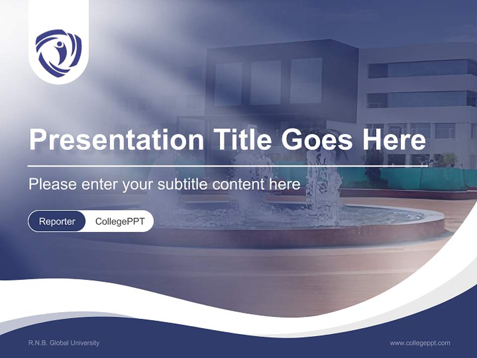 R.N.B. Global University Lecture Sharing and Networking Event PPT Template4:3 ratio PPT effect preview image4