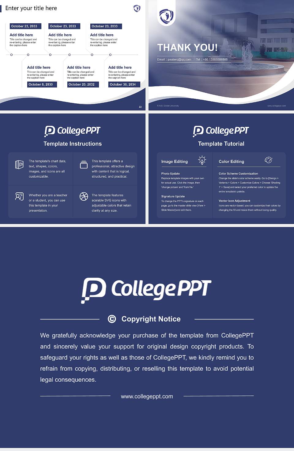 R.N.B. Global University Lecture Sharing and Networking Event PPT Template4:3 ratio PPT effect preview image4