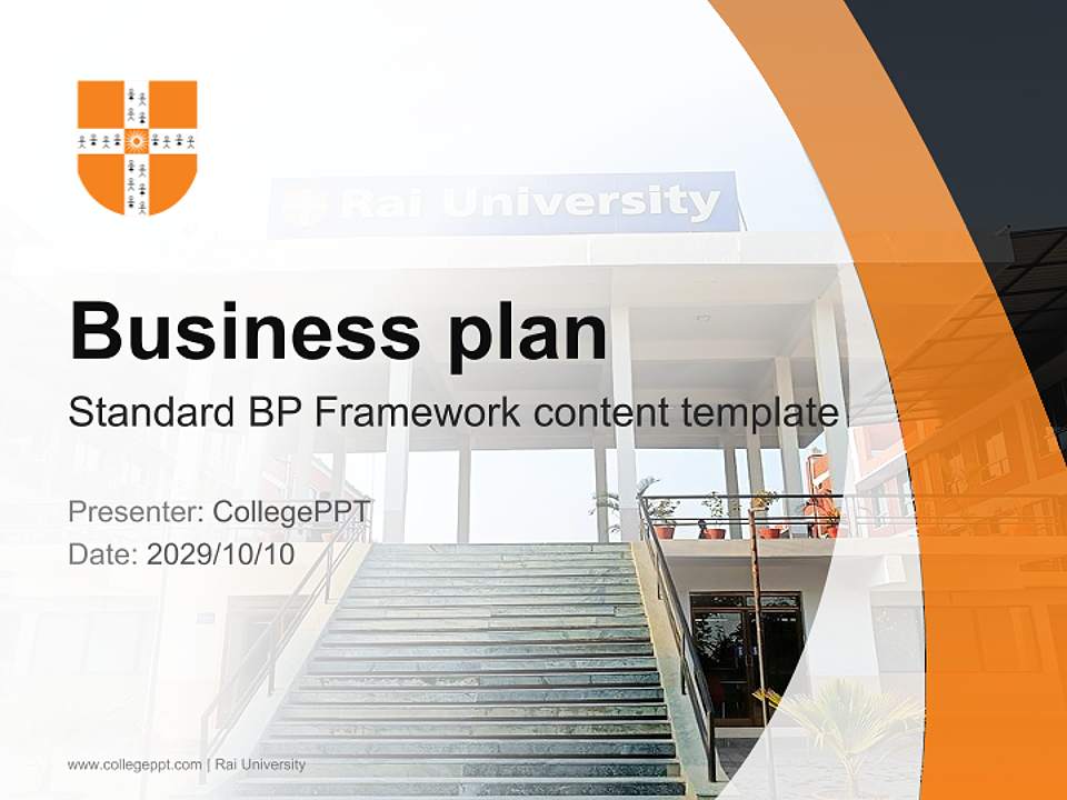 Rai University Competition/Entrepreneurship Contest PPT Template4:3 ratio PPT effect preview image9