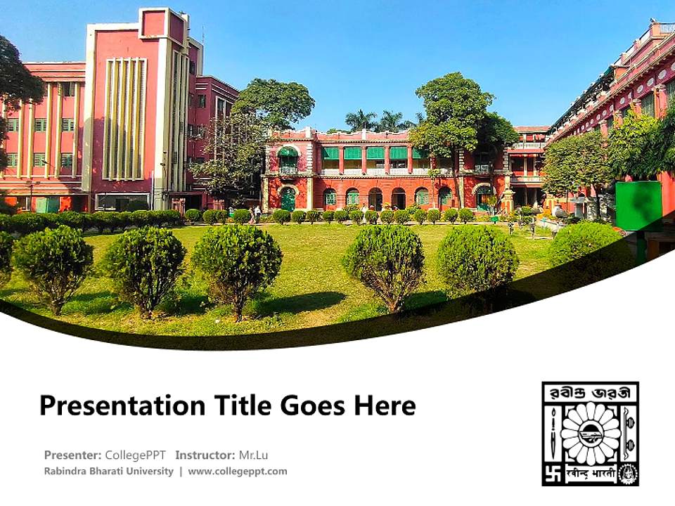 Rabindra Bharati University Course/Courseware Creation PPT Template4:3 ratio PPT effect preview image5
