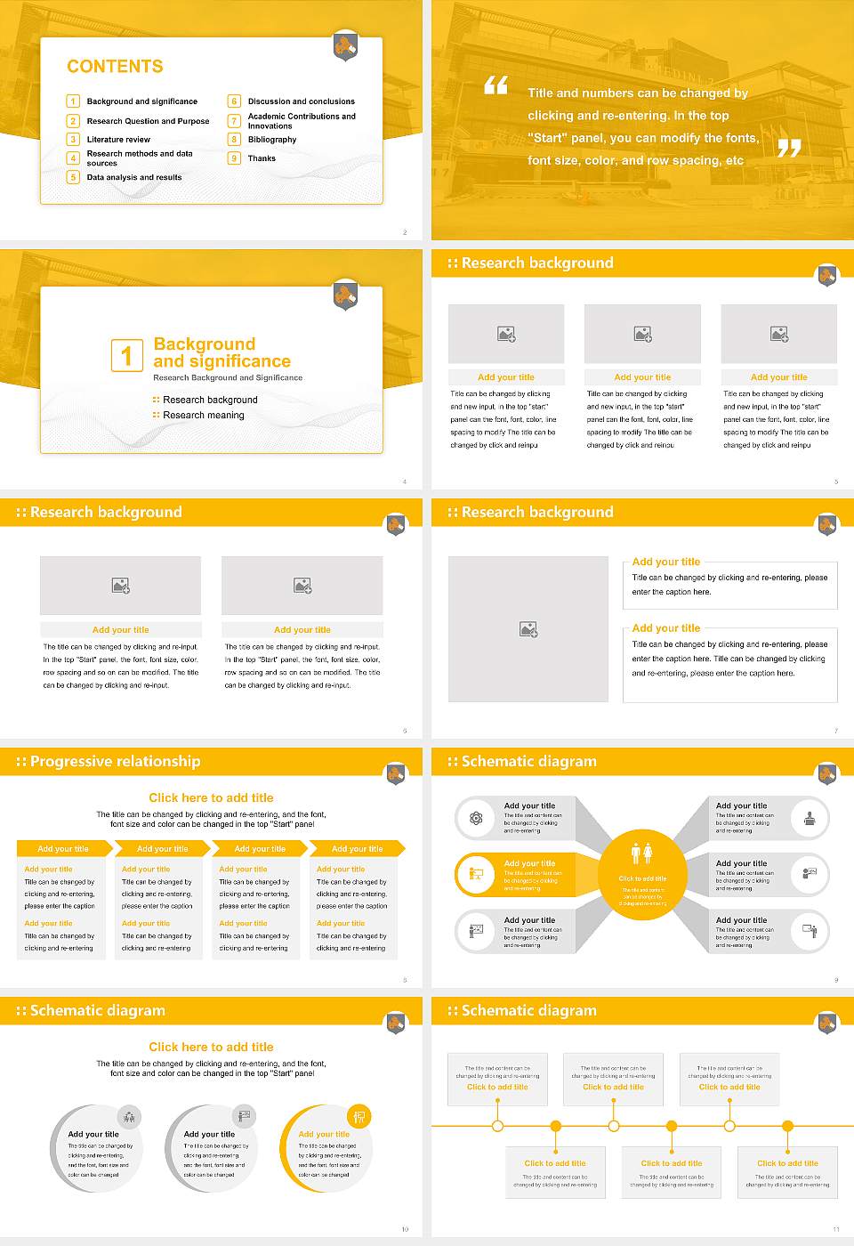 Raffles University Graduation Thesis Defense PPT Template16:9 ratio PPT effect preview image2