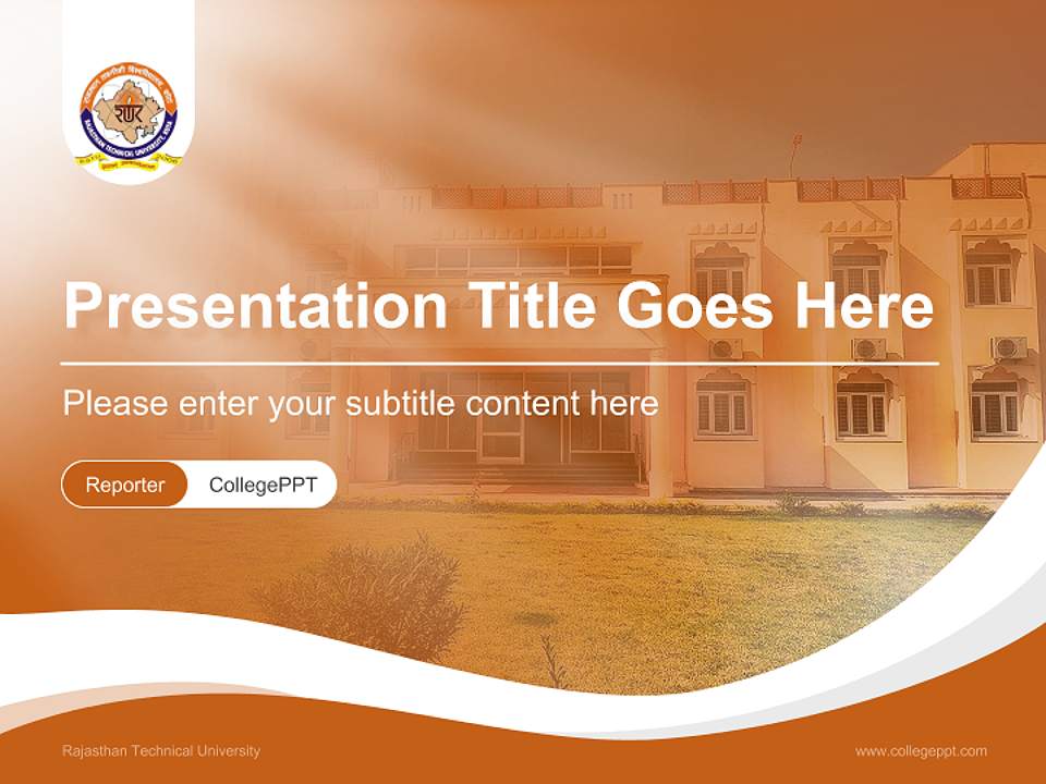 Rajasthan Technical University Lecture Sharing and Networking Event PPT Template4:3 ratio PPT effect preview image4