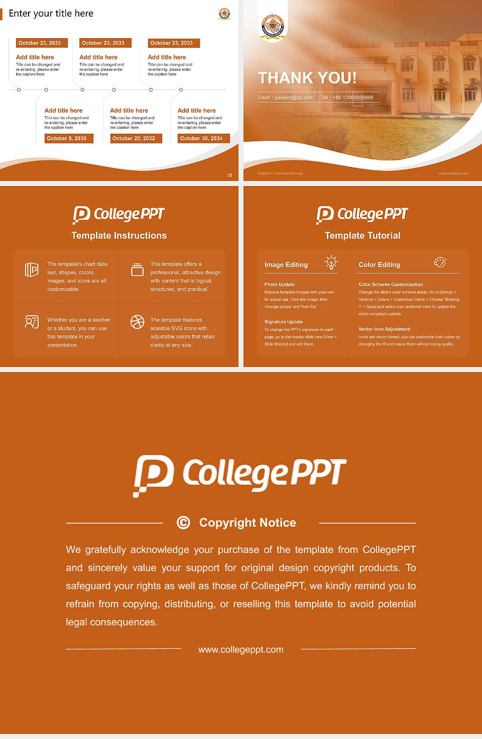 Rajasthan Technical University Lecture Sharing and Networking Event PPT Template4:3 ratio PPT effect preview image4