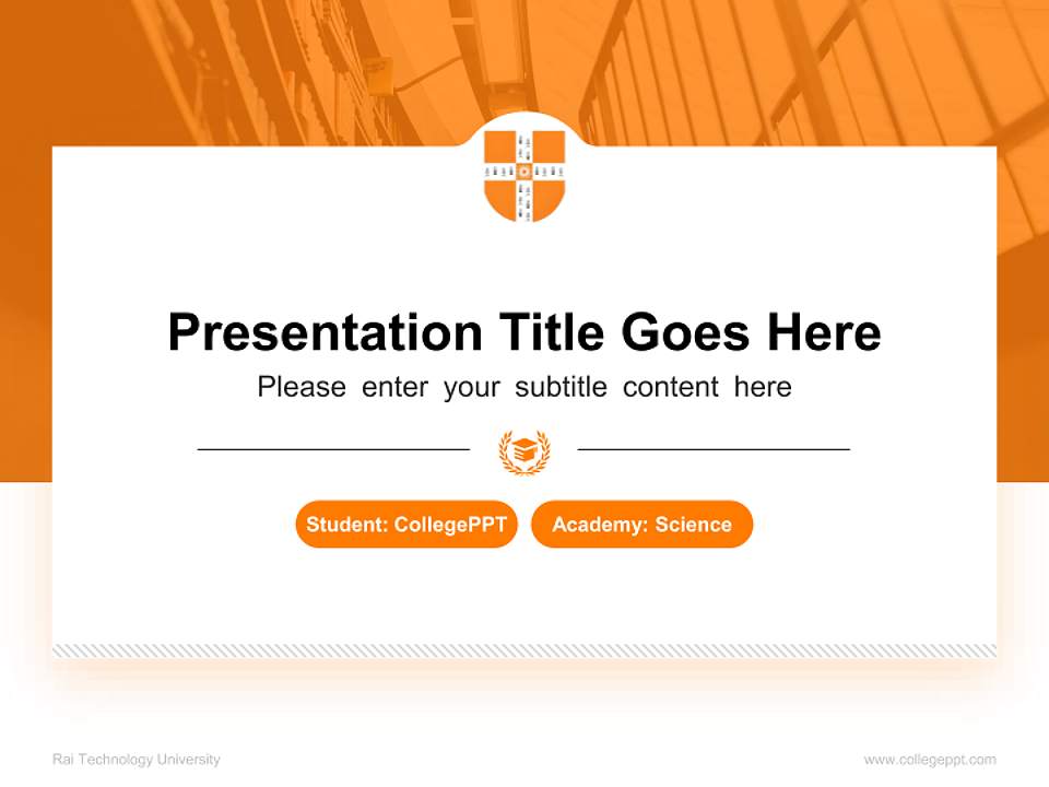 Rai Technology University National Scholarship Defense PPT Template4:3 ratio PPT effect preview image4