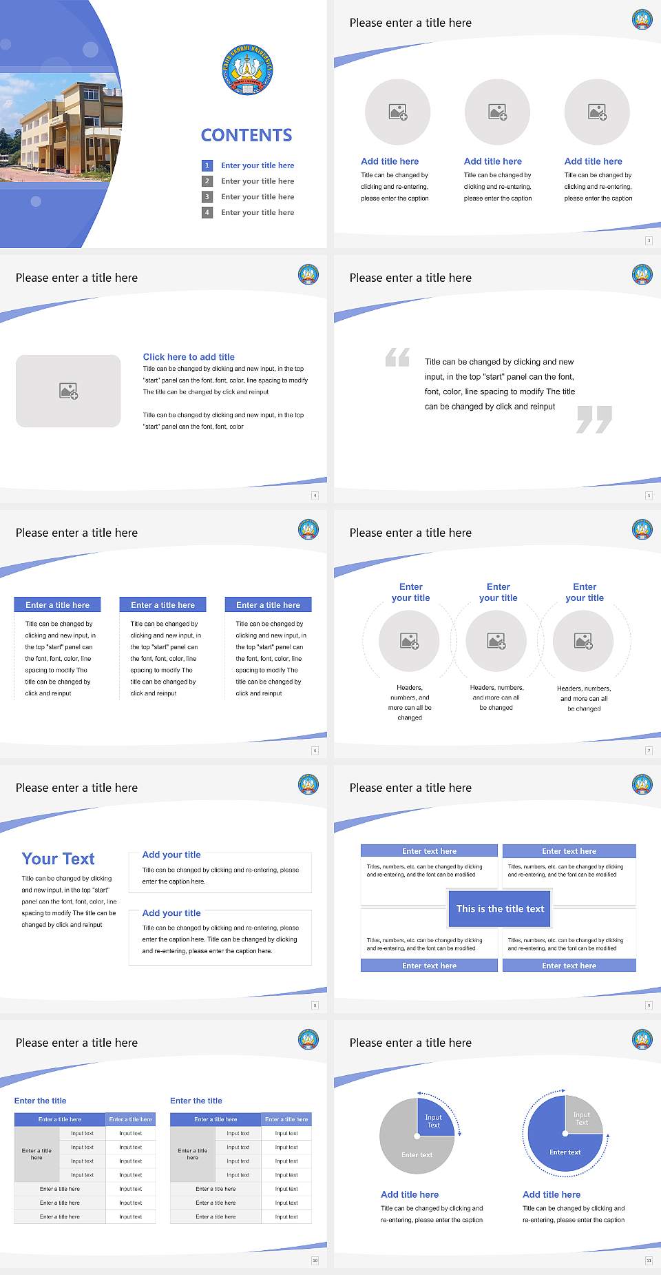 Rajiv Gandhi University Course/Courseware Creation PPT Template4:3 ratio PPT effect preview image2