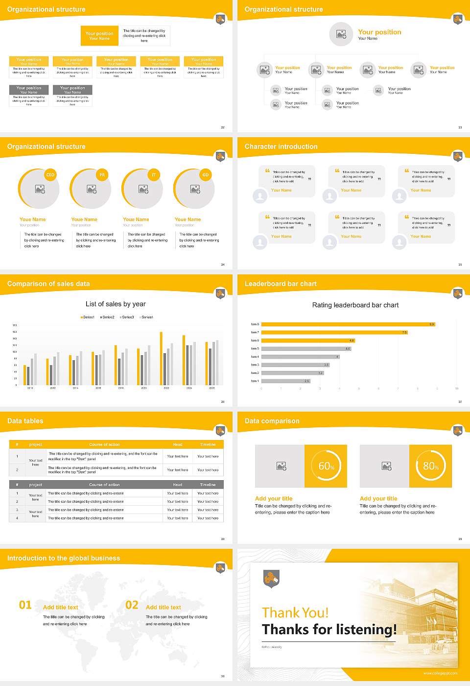 Raffles University Academic Presentation/Research Findings Report PPT Template16:9 ratio PPT effect preview image4