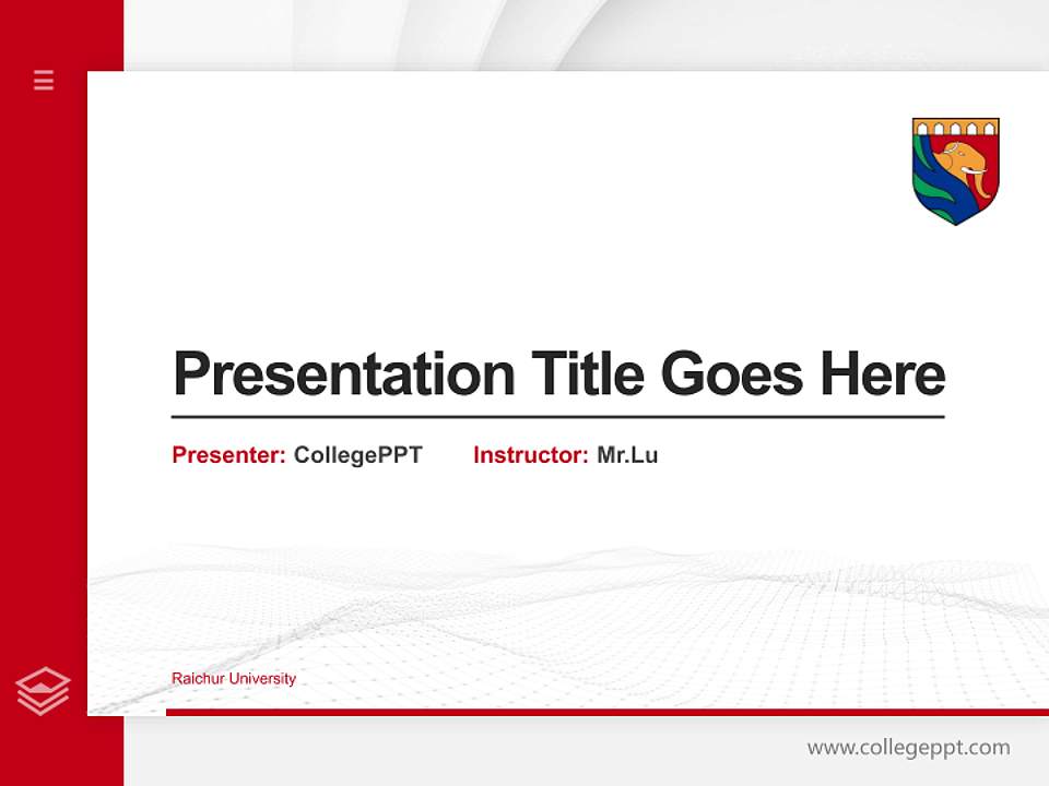Raichur University Thesis Proposal/Graduation Defense PPT Template4:3 ratio PPT effect preview image5
