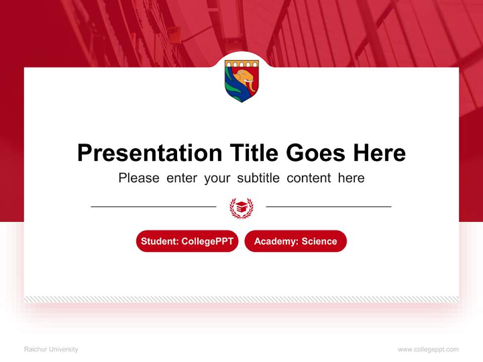 Raichur University National Scholarship Defense PPT Template4:3 ratio PPT effect preview image4