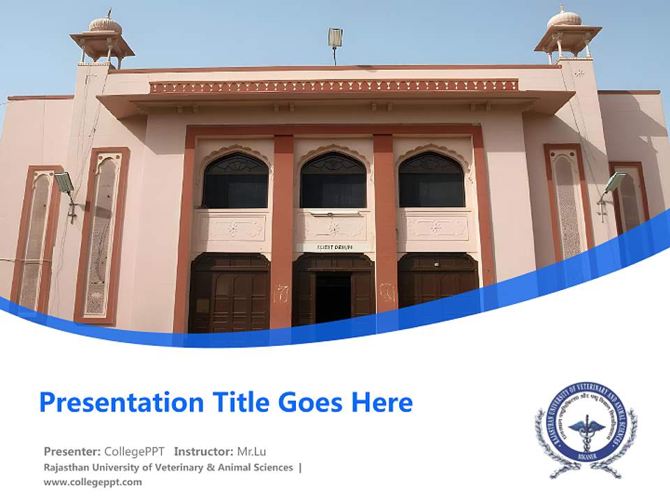 Rajasthan University of Veterinary & Animal Sciences Course/Courseware Creation PPT Template4:3 ratio PPT effect preview image5