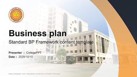 Rajasthan University of Health Sciences Competition/Entrepreneurship Contest PPT Template