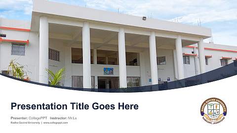 Radha Govind University Course/Courseware Creation PPT Template