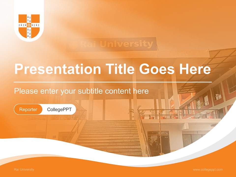 Rai University Lecture Sharing and Networking Event PPT Template4:3 ratio PPT effect preview image4