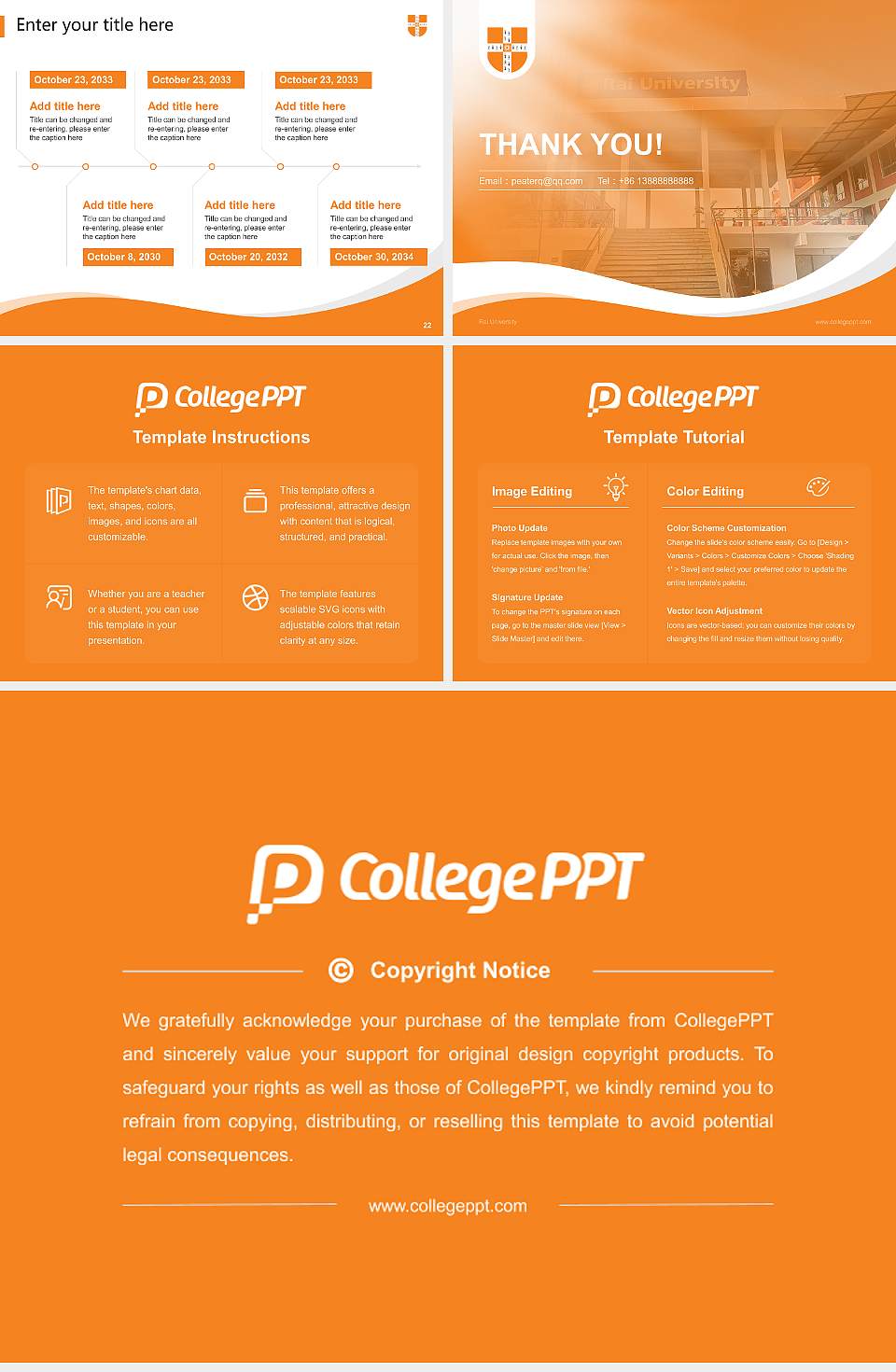 Rai University Lecture Sharing and Networking Event PPT Template4:3 ratio PPT effect preview image4
