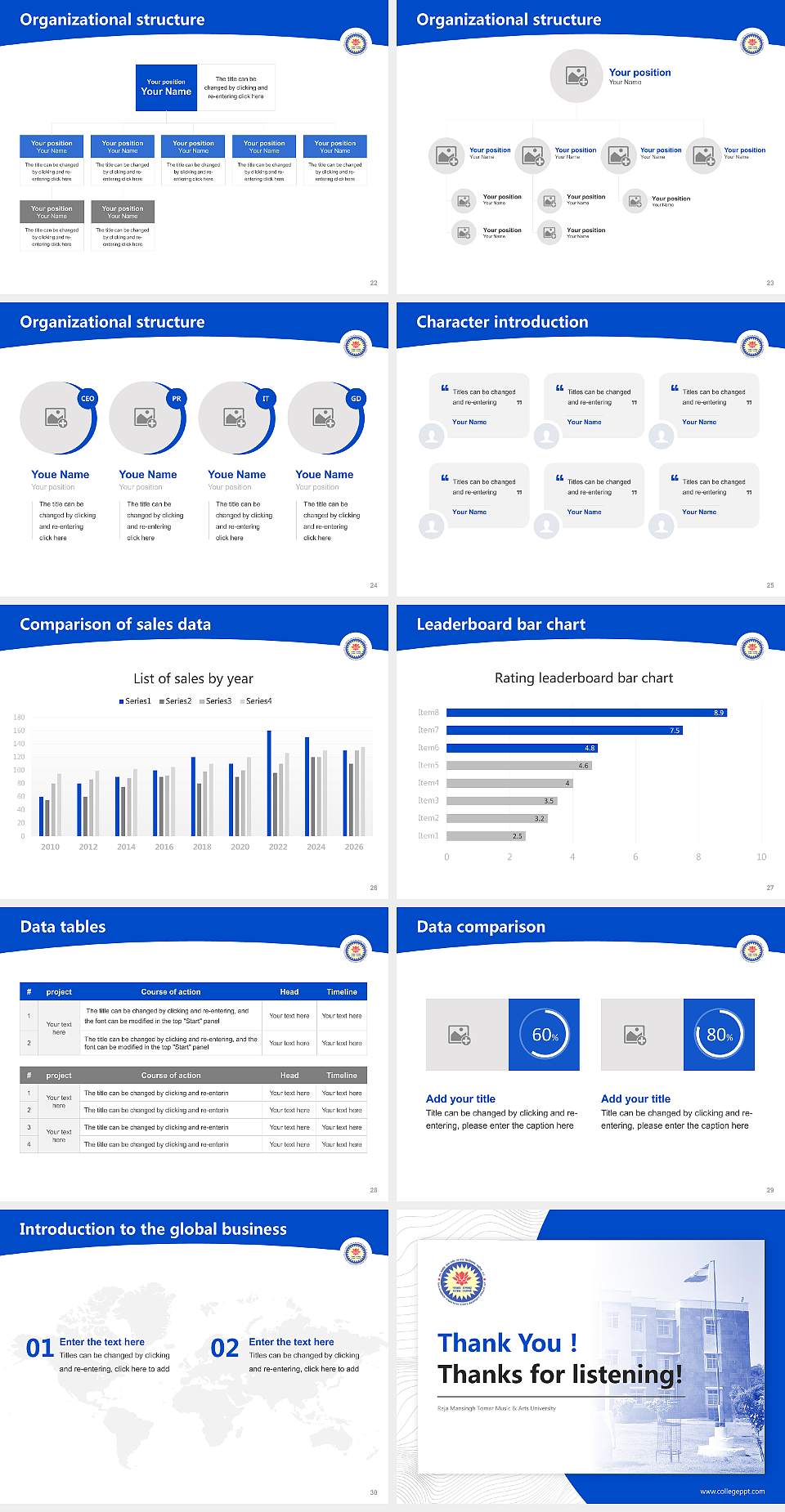 Raja Mansingh Tomar Music & Arts University Academic Presentation/Research Findings Report PPT Template4:3 ratio PPT effect preview image4