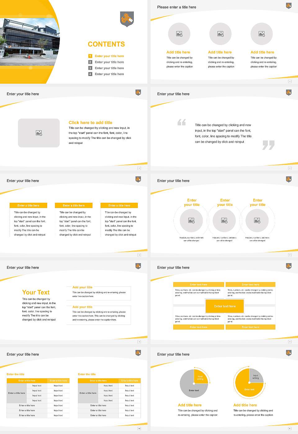 Raffles University Course/Courseware Creation PPT Template16:9 ratio PPT effect preview image2