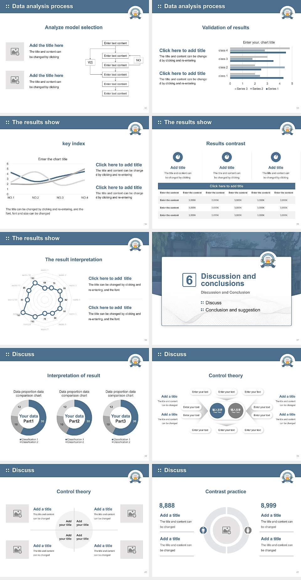 Rajendra University Graduation Thesis Defense PPT Template4:3 ratio PPT effect preview image5