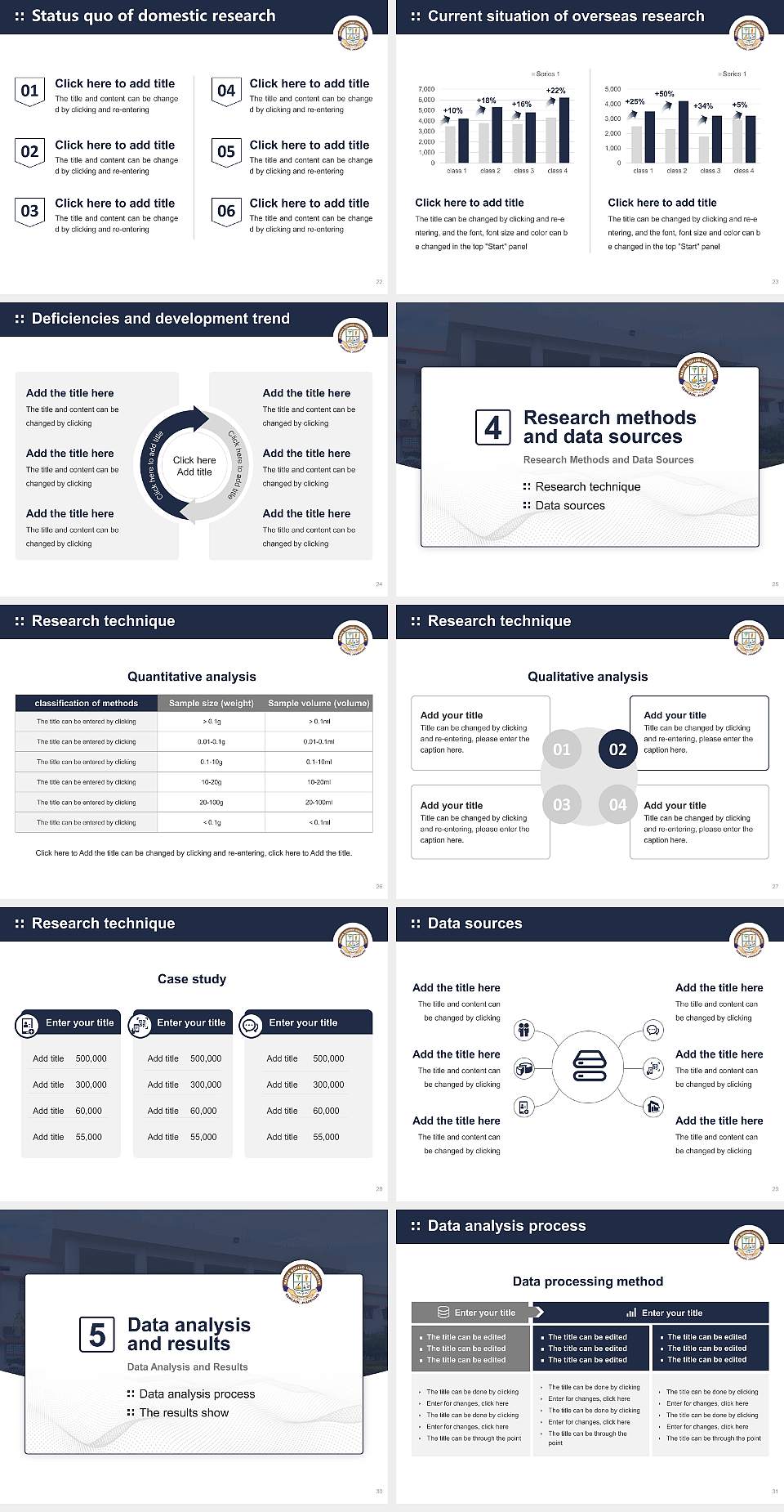 Radha Govind University Graduation Thesis Defense PPT Template4:3 ratio PPT effect preview image4