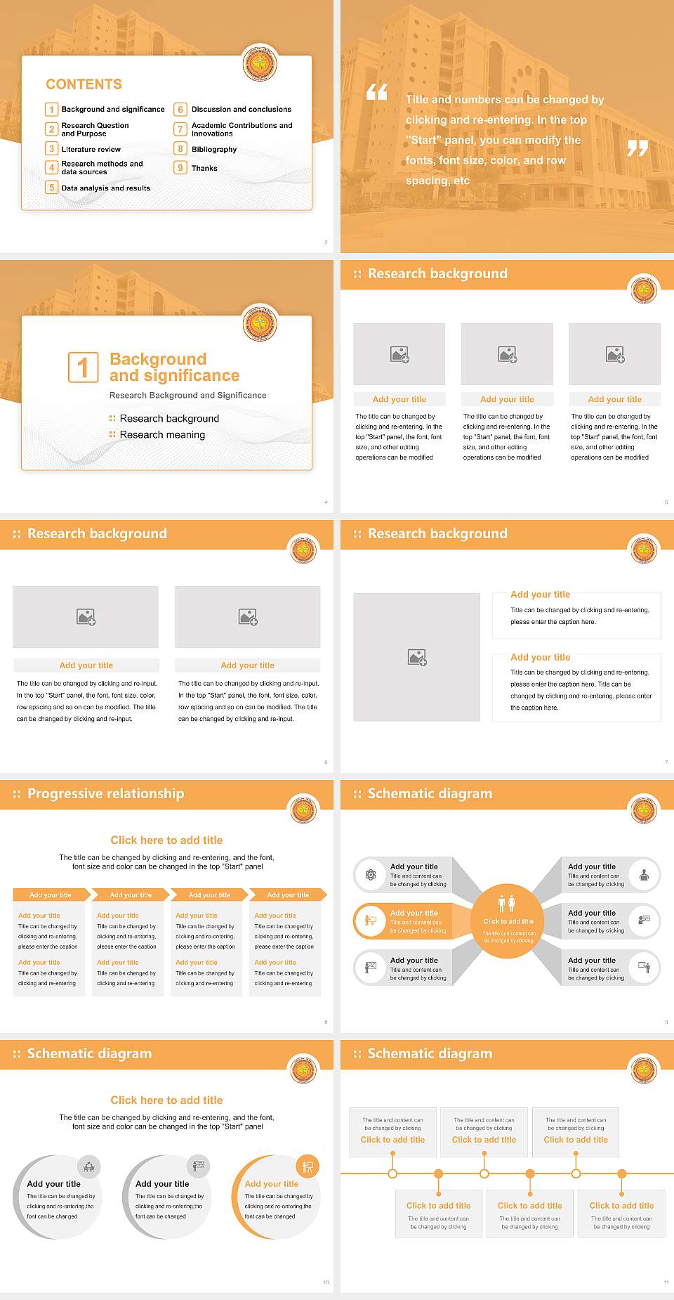 Rajasthan University of Health Sciences Graduation Thesis Defense PPT Template4:3 ratio PPT effect preview image2