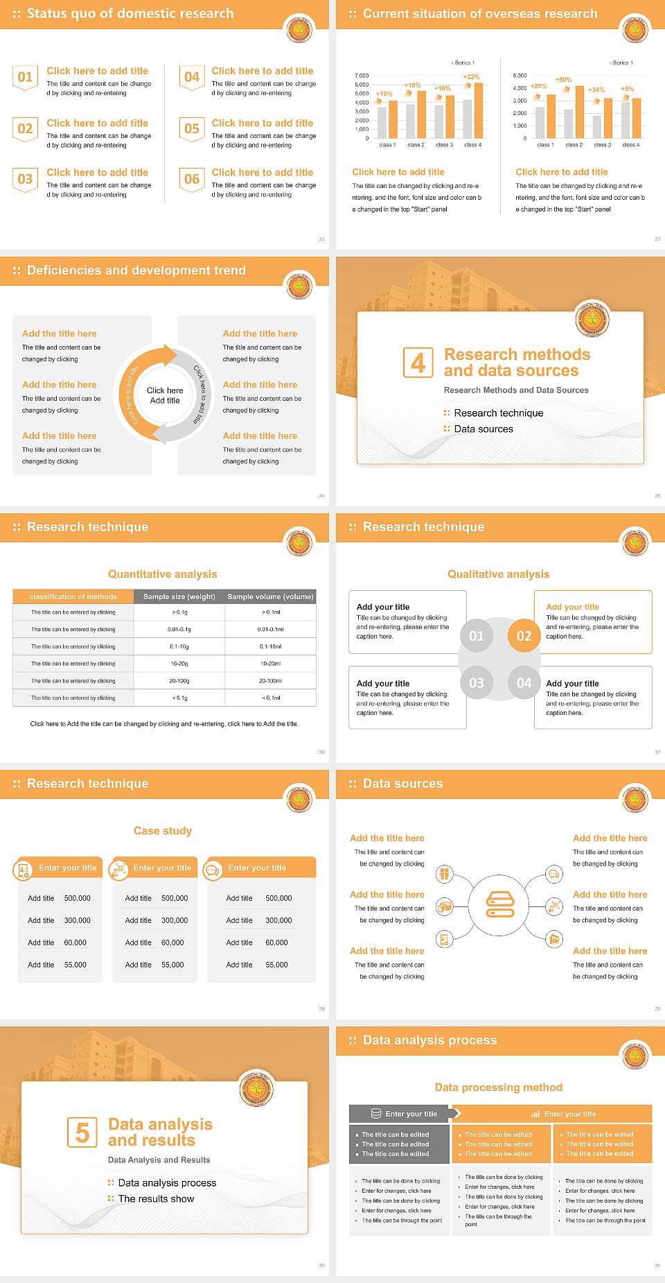 Rajasthan University of Health Sciences Graduation Thesis Defense PPT Template4:3 ratio PPT effect preview image4