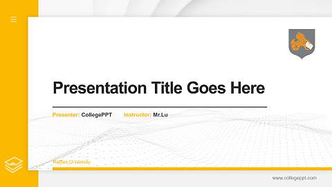 Raffles University Thesis Proposal/Graduation Defense PPT Template