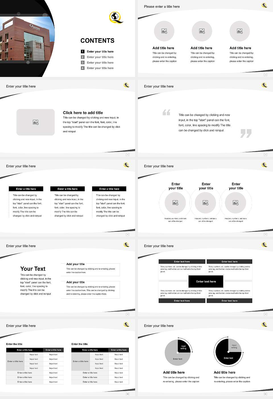 Quantum University Course/Courseware Creation PPT Template16:9 ratio PPT effect preview image2