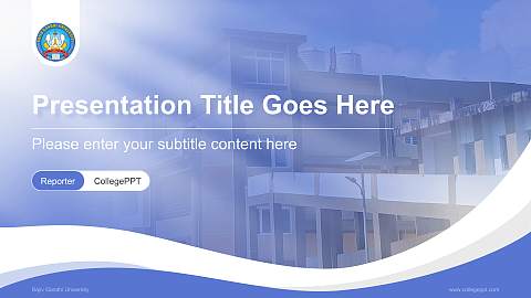 Rajiv Gandhi University Lecture Sharing and Networking Event PPT Template