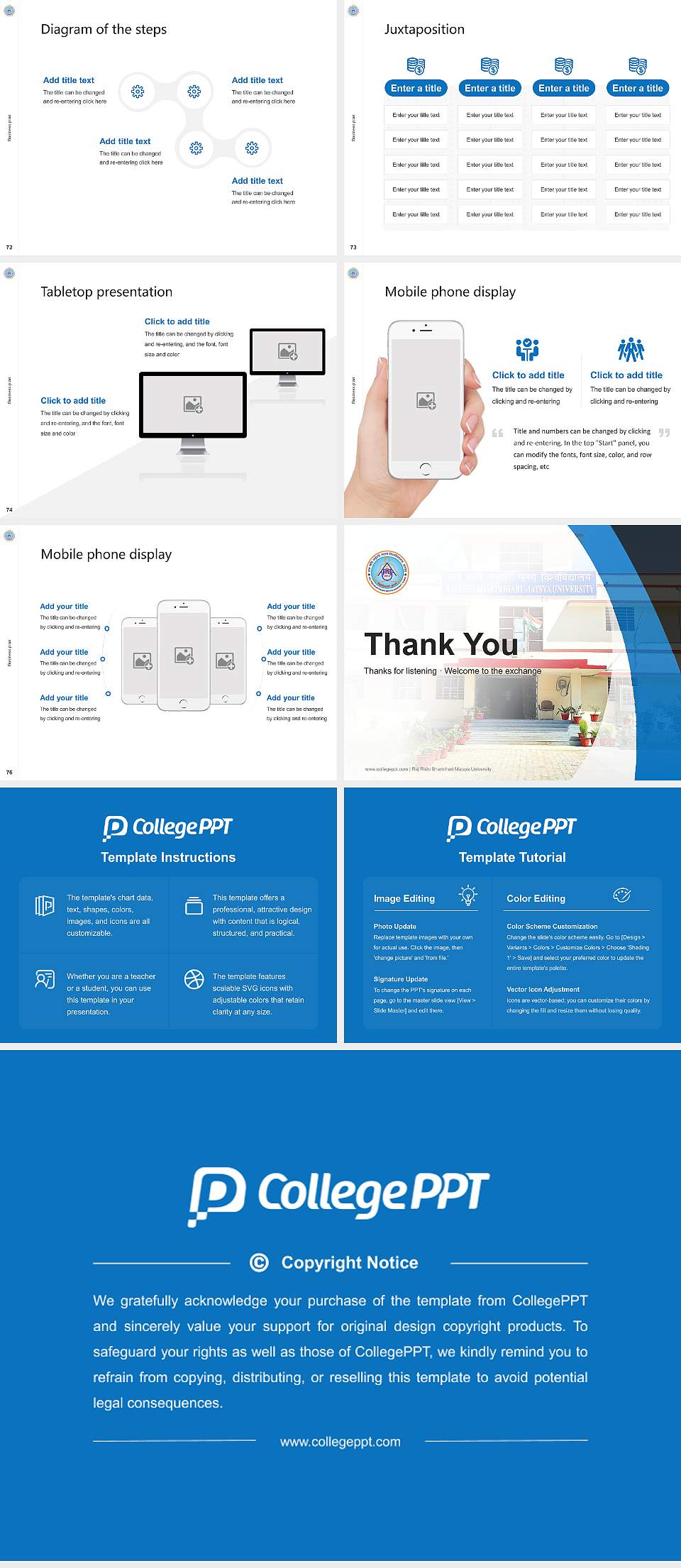 Raj Rishi Bhartrihari Matsya University Competition/Entrepreneurship Contest PPT Template4:3 ratio PPT effect preview image9