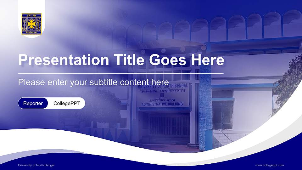 University of North Bengal Lecture Sharing and Networking Event PPT Template16:9 ratio PPT effect preview image