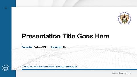 Veer Surendra Sai Institute of Medical Sciences and Research Thesis Proposal/Graduation Defense PPT Template