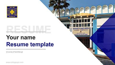 University of North Bengal Resume PPT Template