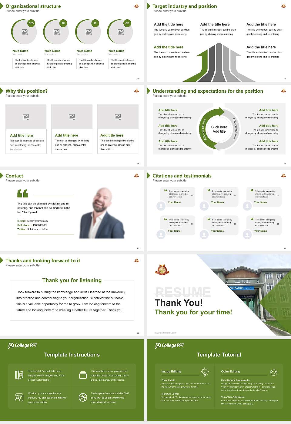 University of Kashmir Resume PPT Template16:9 ratio PPT effect preview image4