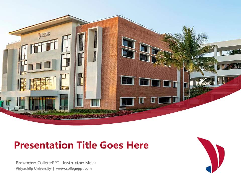 Vidyashilp University Course/Courseware Creation PPT Template4:3 ratio PPT effect preview image5
