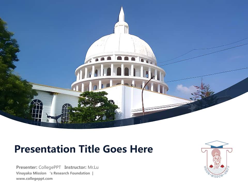 Vinayaka Mission ‘s Research Foundation Course/Courseware Creation PPT Template4:3 ratio PPT effect preview image5