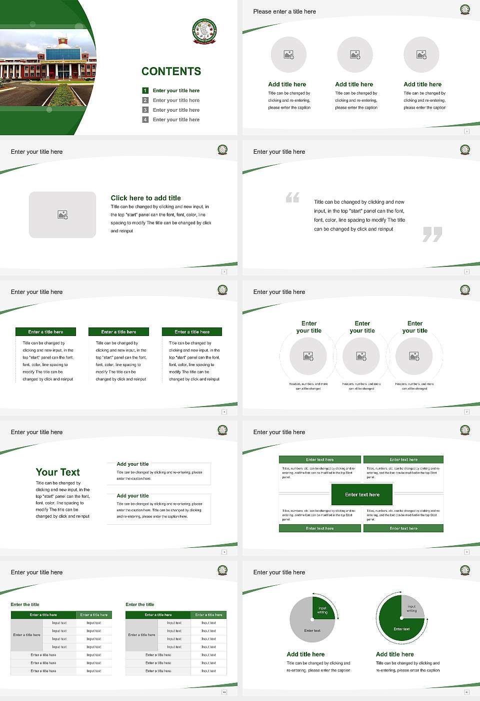 University of Horticultural Sciences Course/Courseware Creation PPT Template16:9 ratio PPT effect preview image2