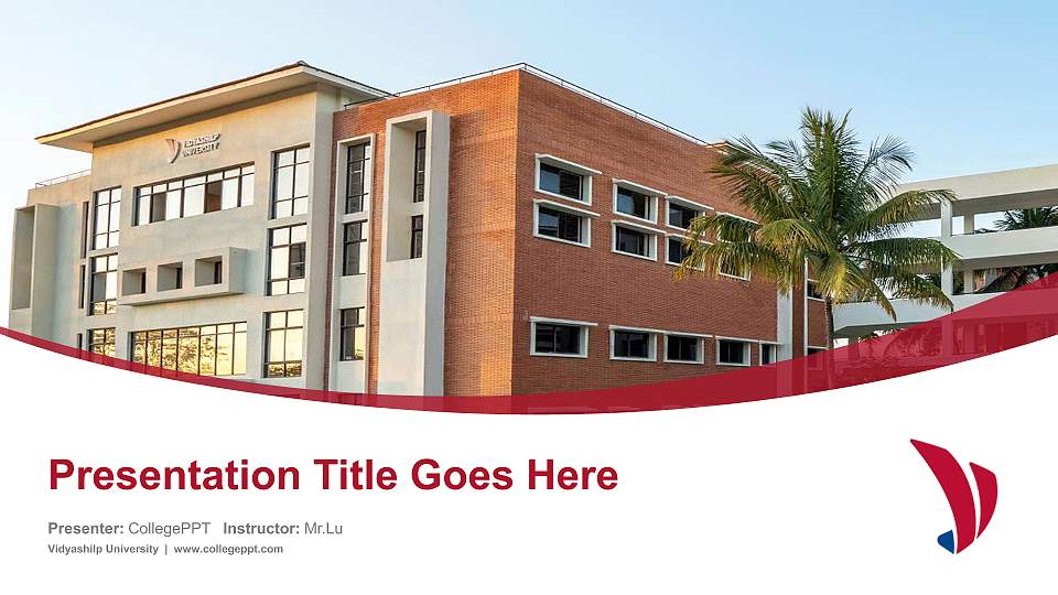Vidyashilp University Course/Courseware Creation PPT Template16:9 ratio PPT effect preview image