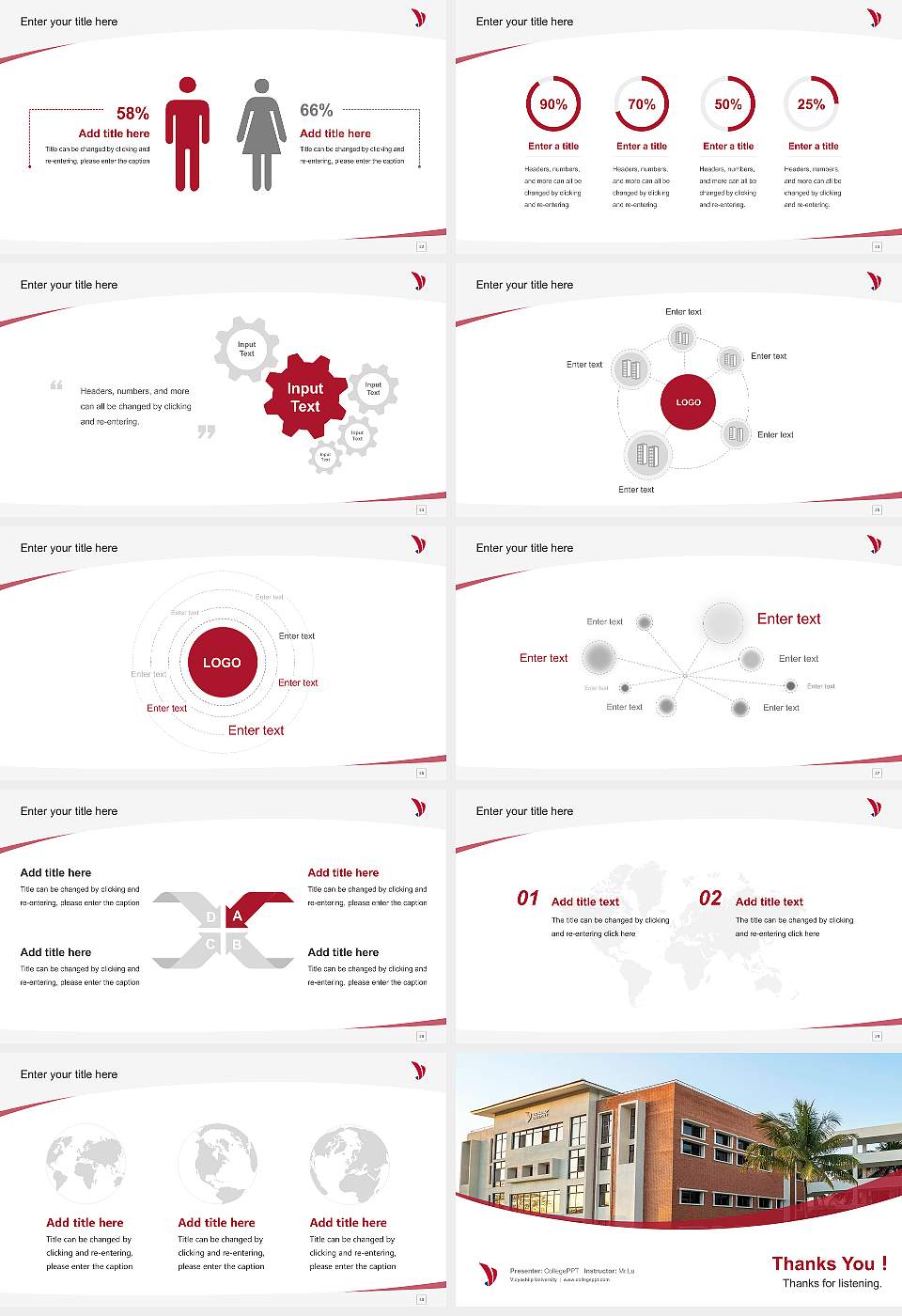 Vidyashilp University Course/Courseware Creation PPT Template16:9 ratio PPT effect preview image4