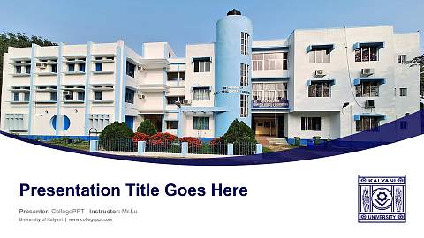 University of Kalyani Course/Courseware Creation PPT Template