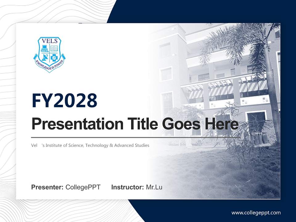 Vel ‘s Institute of Science, Technology & Advanced Studies Academic Presentation/Research Findings Report PPT Template4:3 ratio PPT effect preview image5